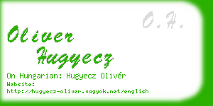 oliver hugyecz business card